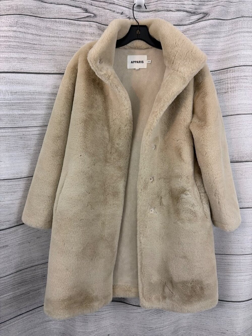 Apparis Blair Mid- Length Faux Fur Coat Size XS